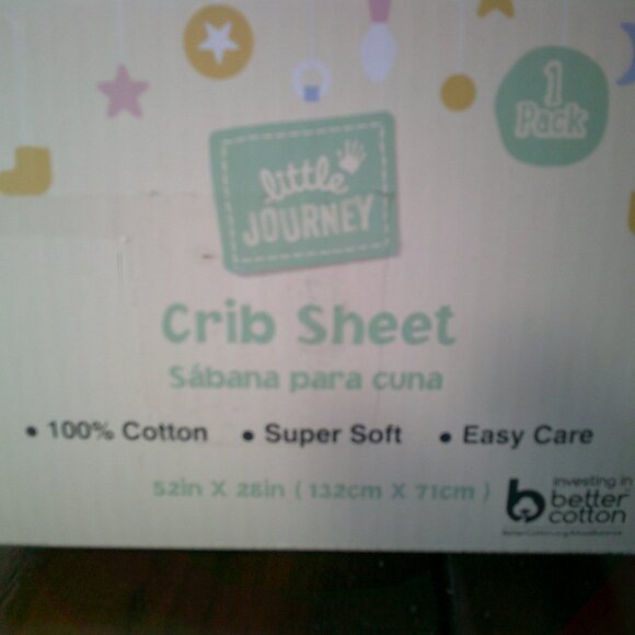 Crib Sheet Fitted Baby Bed Pink Flowers Green Leafs New Organic Cotton 52 X 28 - Picture 3 of 4